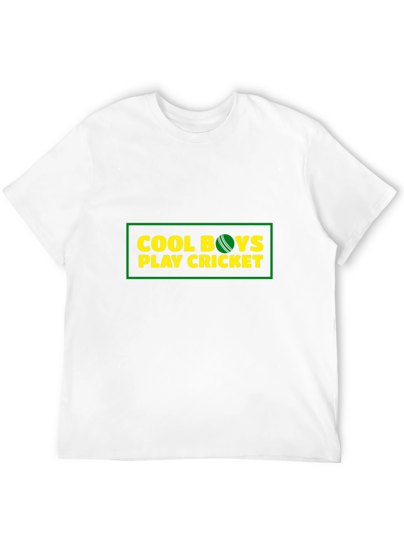 Cool Boys Play Cricket Graphic T-Shirt