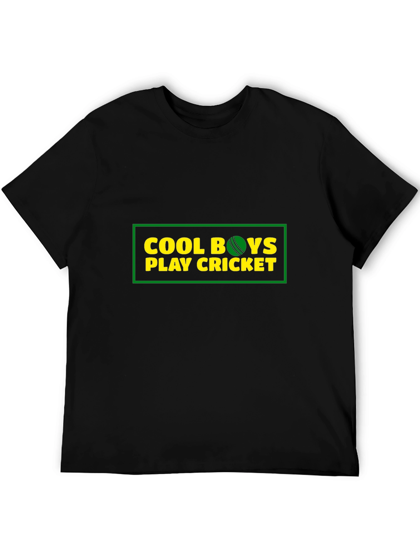 Cool Boys Play Cricket Graphic T-Shirt