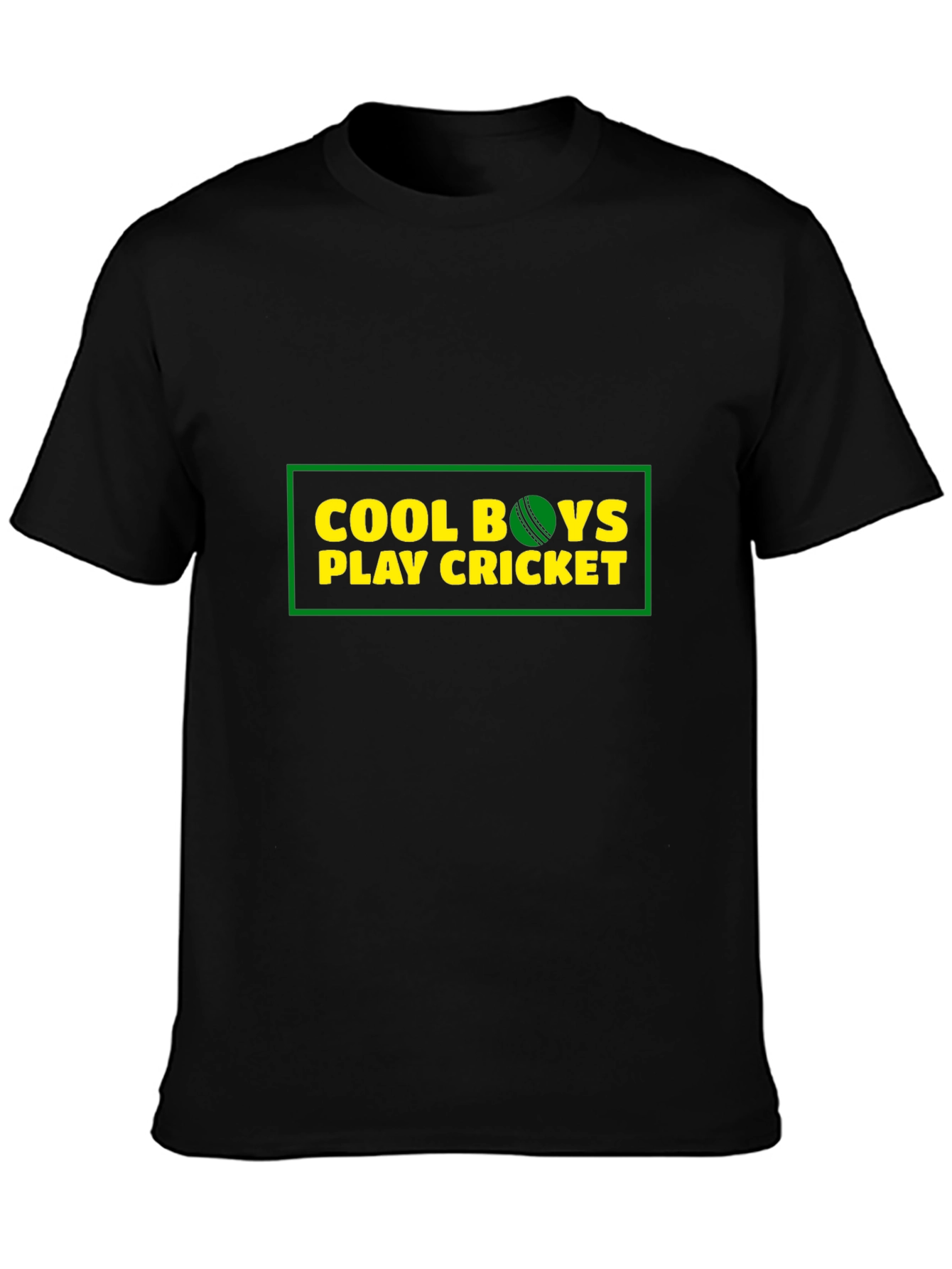 Cool Boys Play Cricket Graphic T-Shirt