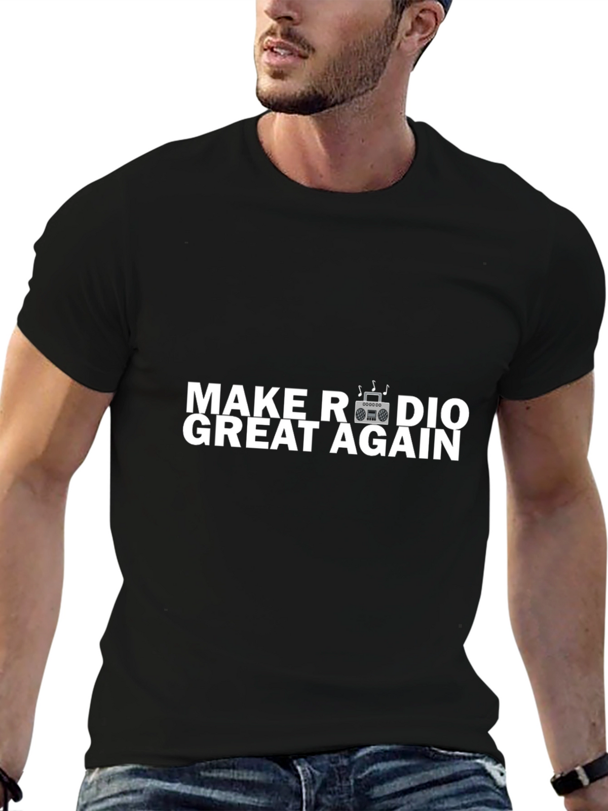 Make Radio Great Again T-Shirt - Boombox Design