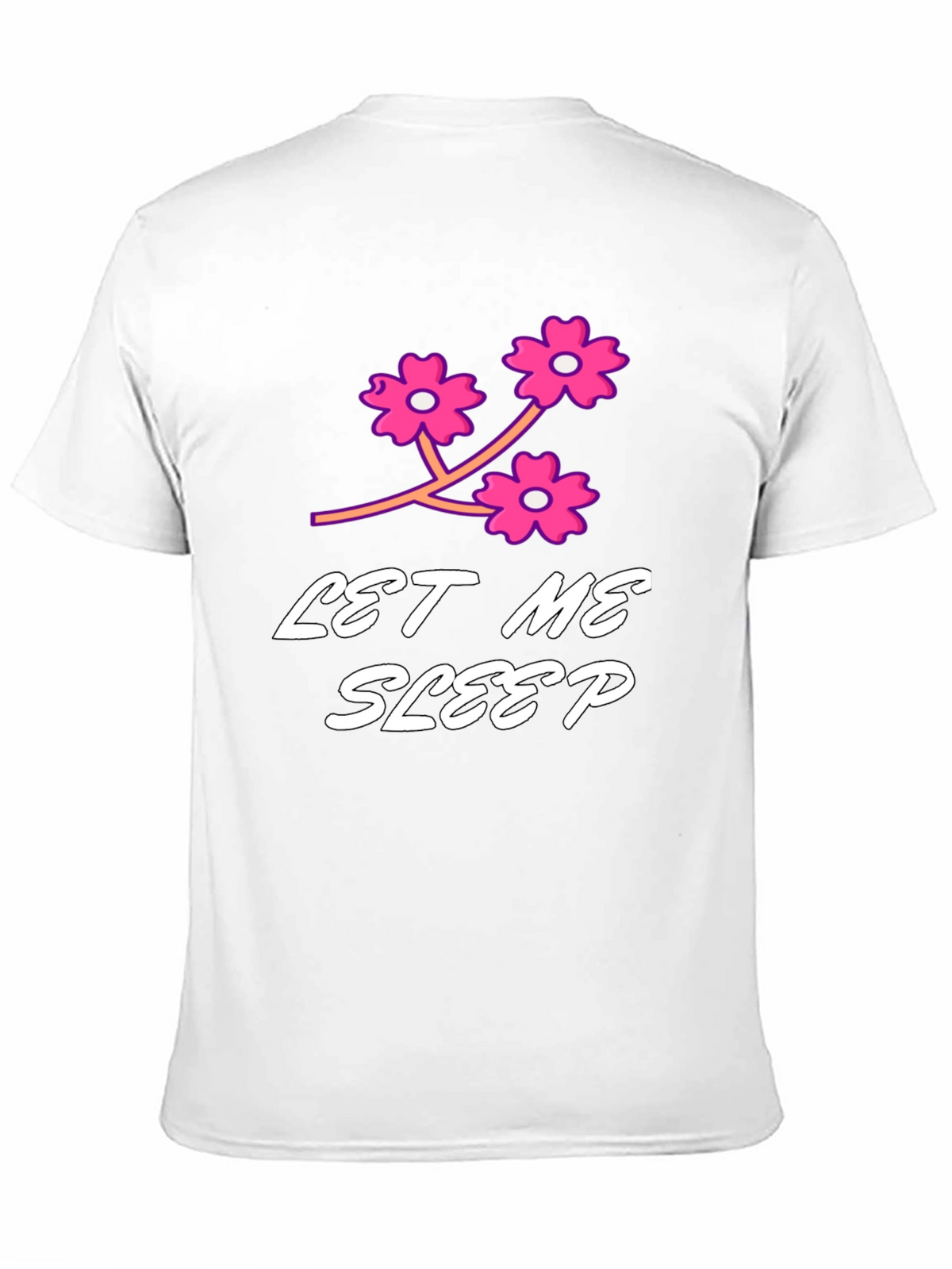 Let Me Sleep Black Graphic T-Shirt