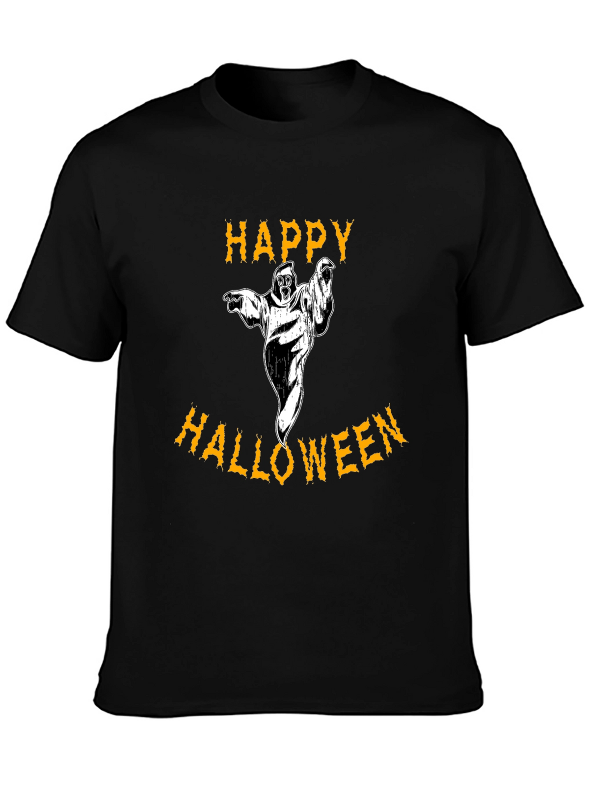 Happy Halloween Graphic Tee - Ghost Design