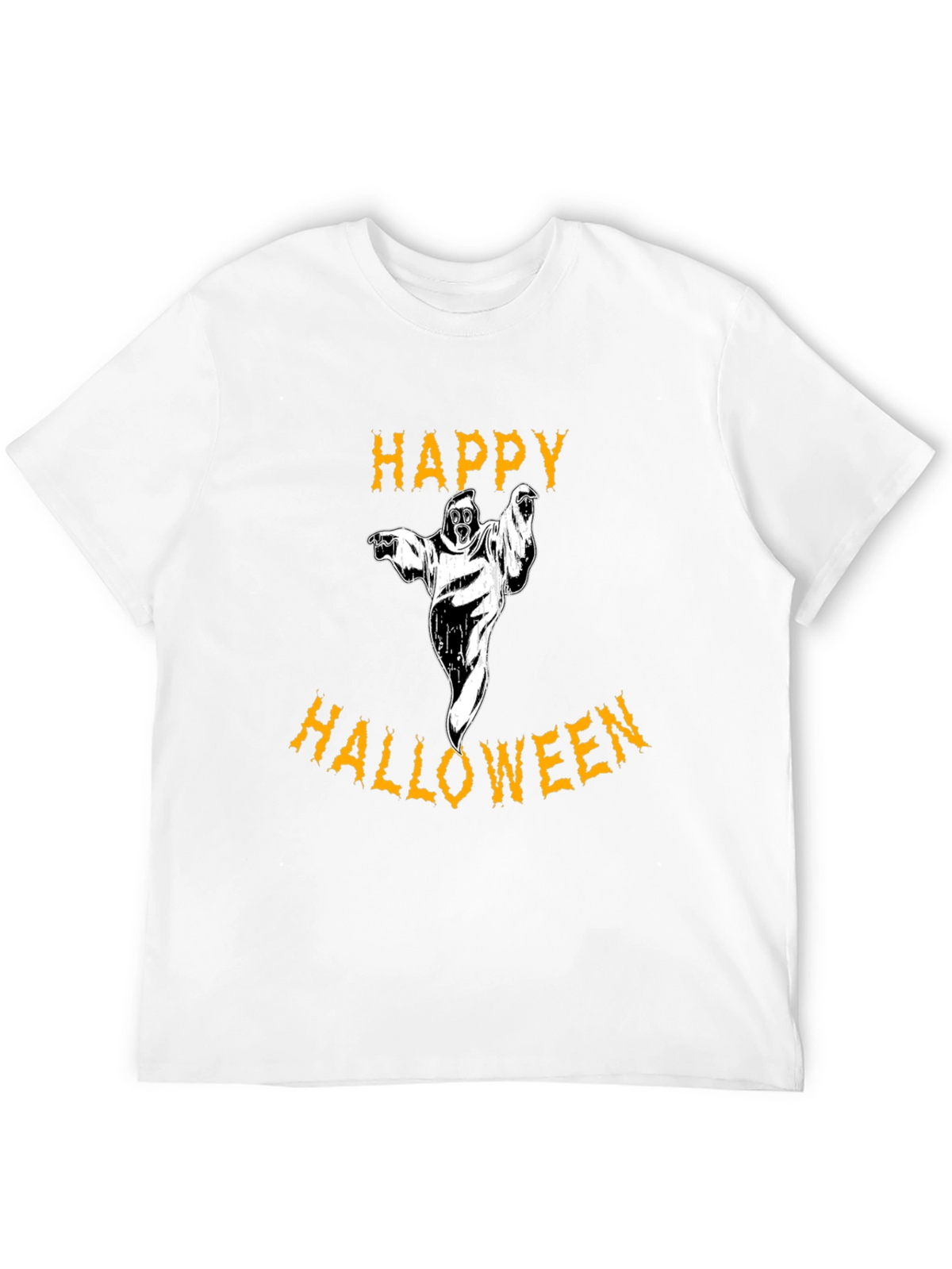 Happy Halloween Graphic Tee - Ghost Design