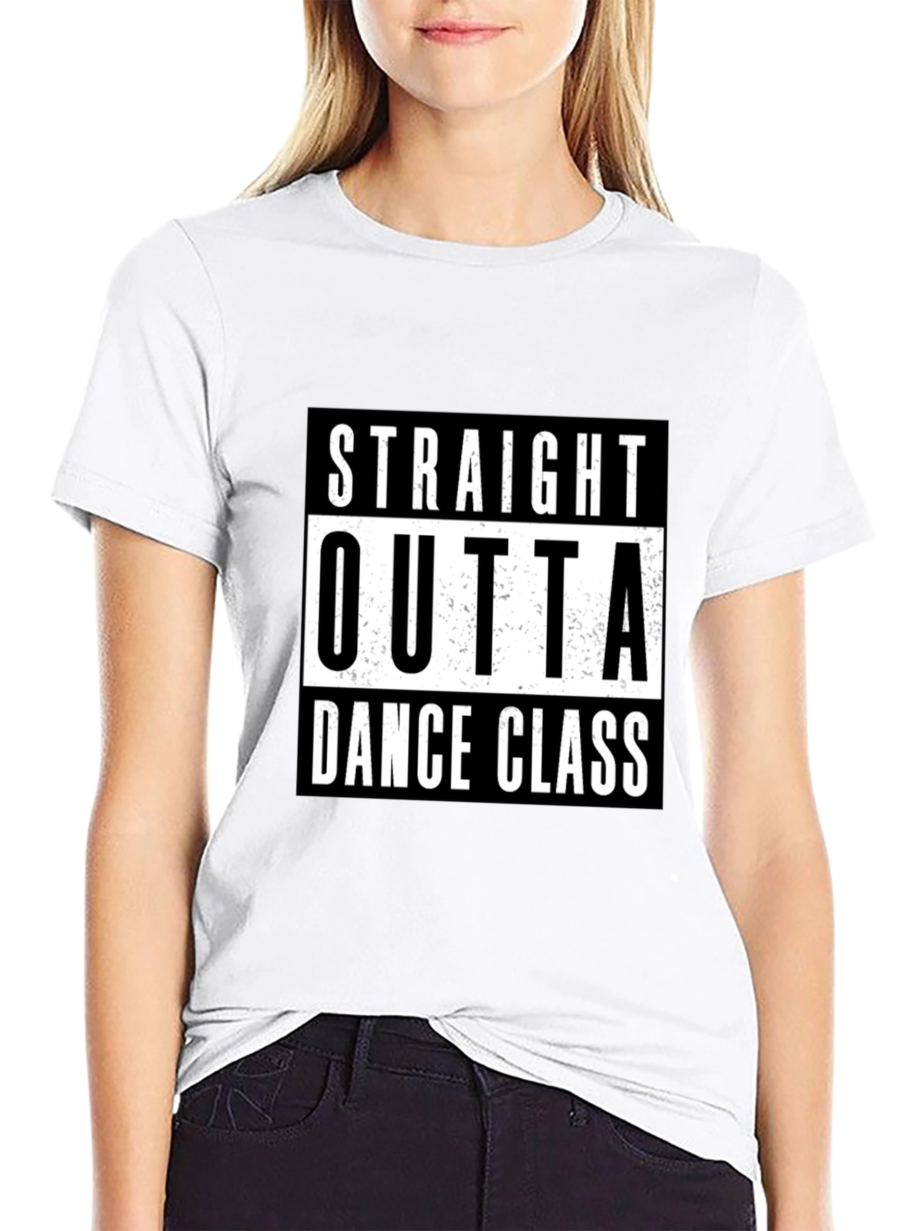 Straight Outta Dance Class Black T-Shirt