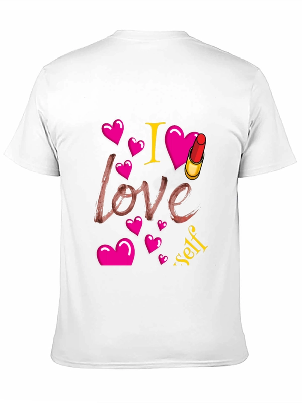 I Love Myself Lipstick Heart Tee