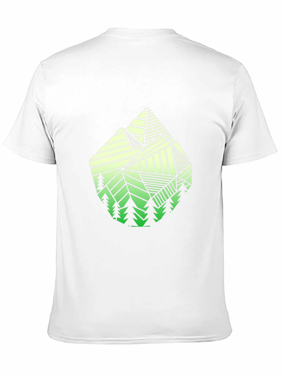 Geometric Mountain T-Shirt - Nature Inspired Design