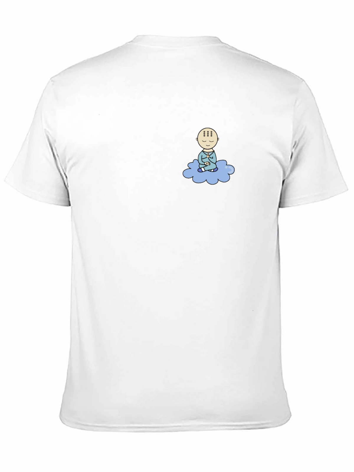 Meditating Baby Cloud Black T-Shirt