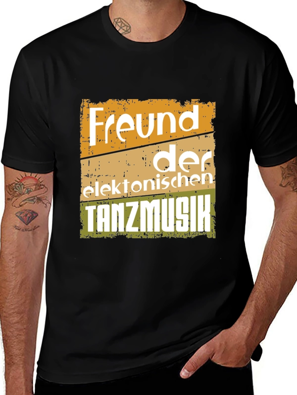 Freund der elektronischen Tanzmusik Black T-Shirt