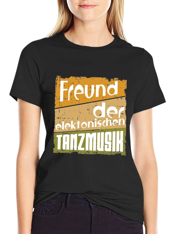 Freund der elektronischen Tanzmusik Black T-Shirt
