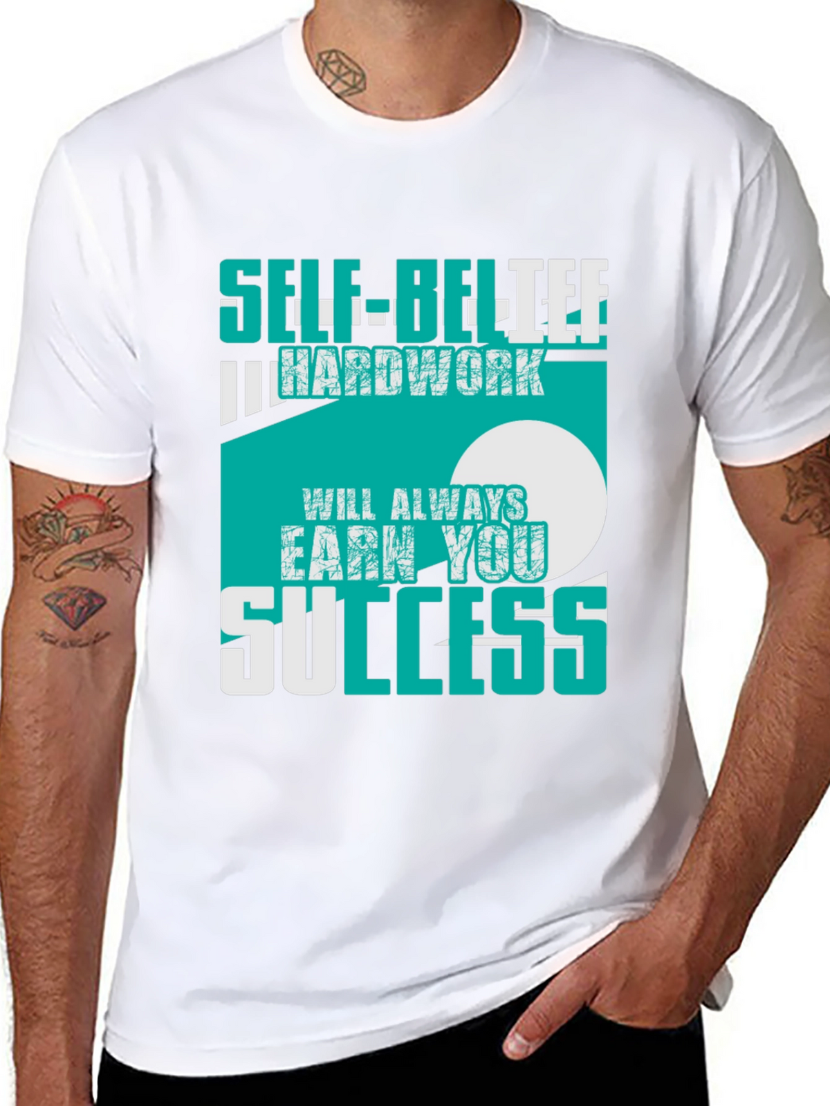 Self-Belief & Hardwork Success Tee