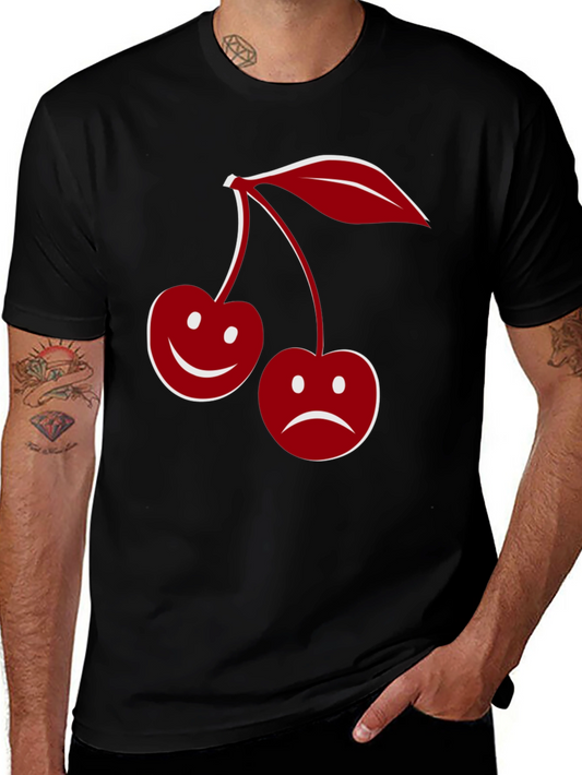 Cherry Moods Graphic Tee - Fun & Expressive