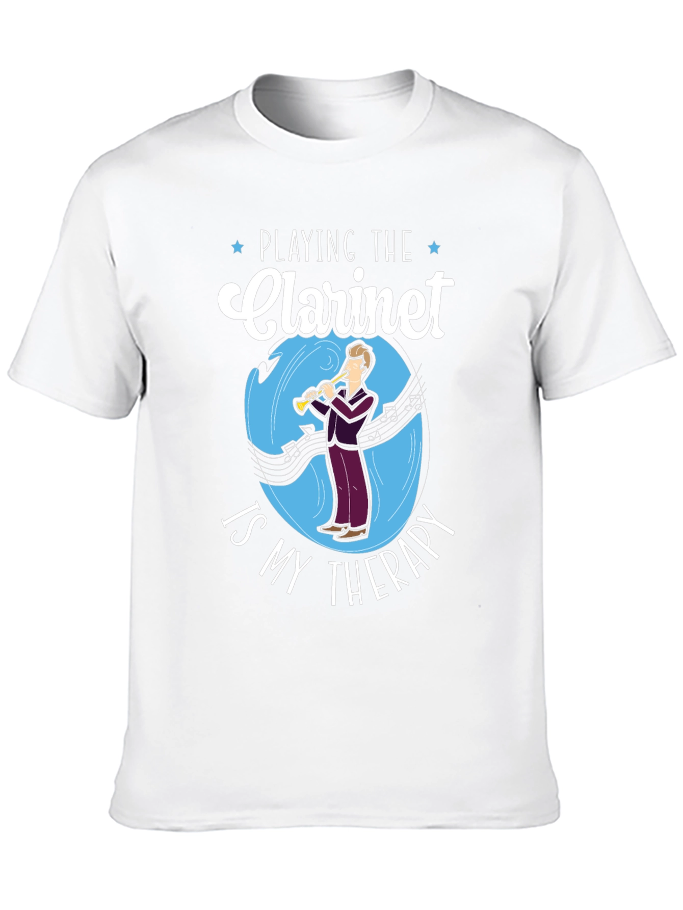 Clarinet Therapy T-Shirt - Music Lover Tee