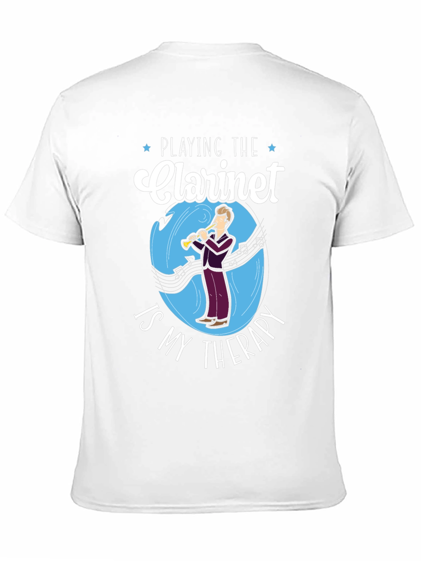 Clarinet Therapy T-Shirt - Music Lover Tee