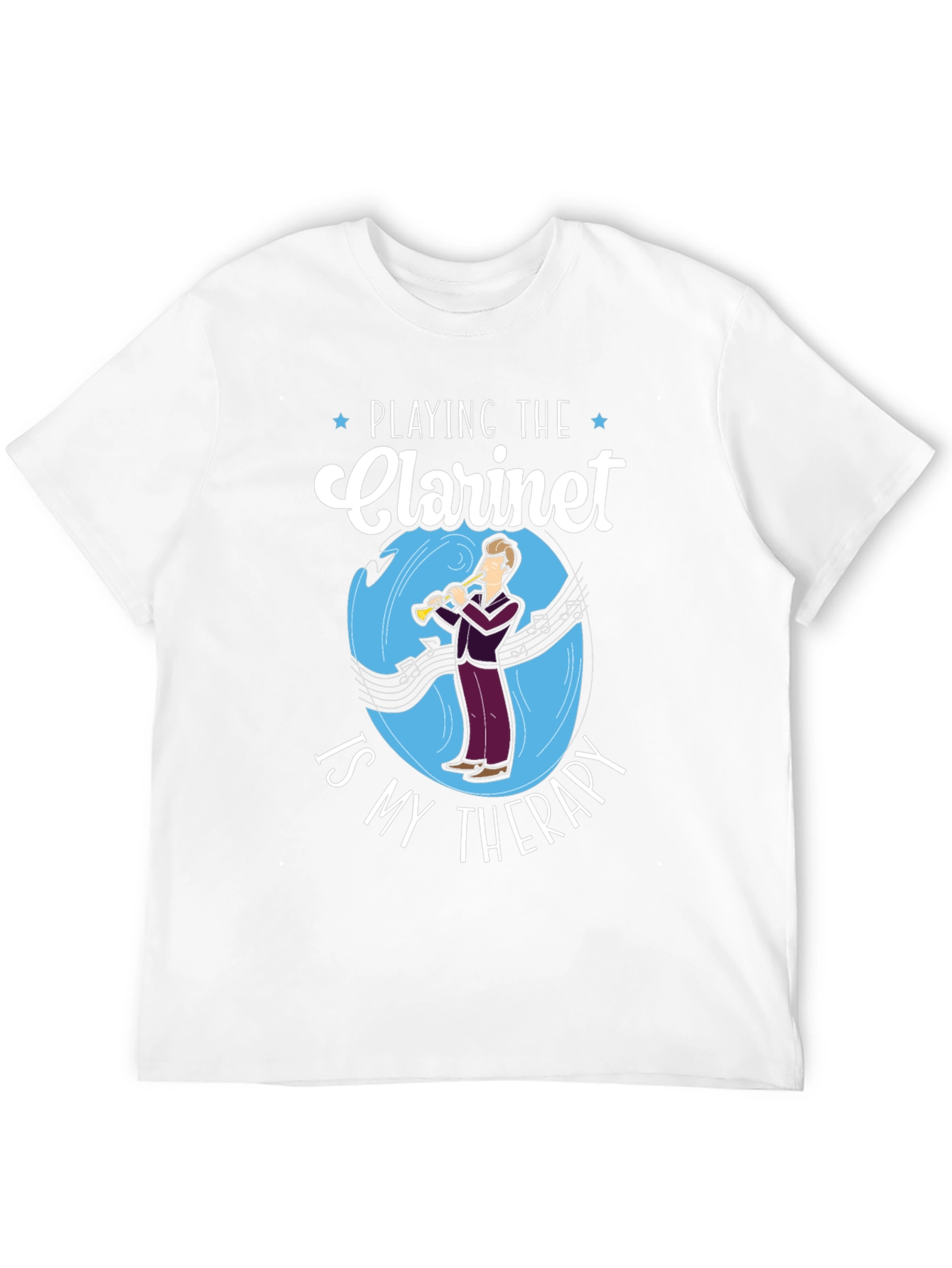 Clarinet Therapy T-Shirt - Music Lover Tee