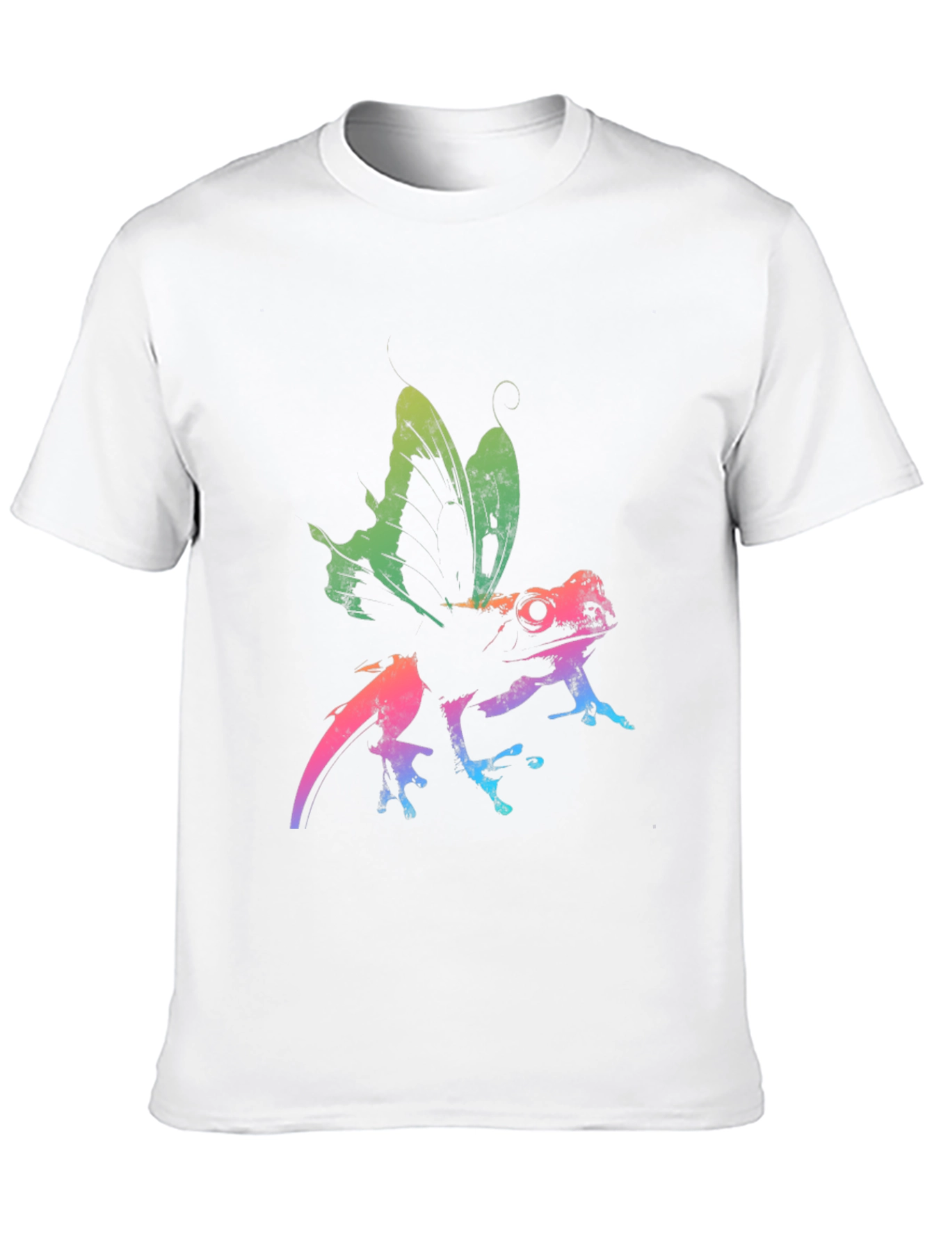 Rainbow Frog Butterfly Graphic Tee