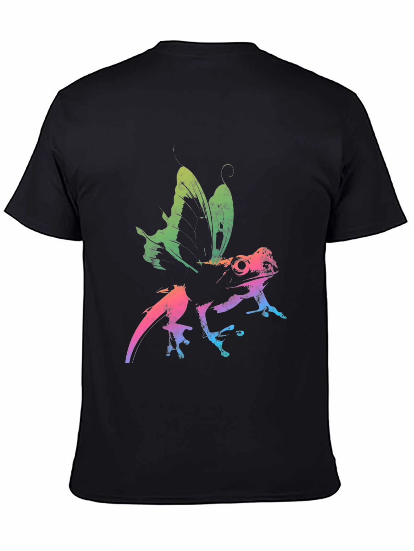 Rainbow Frog Butterfly Graphic Tee