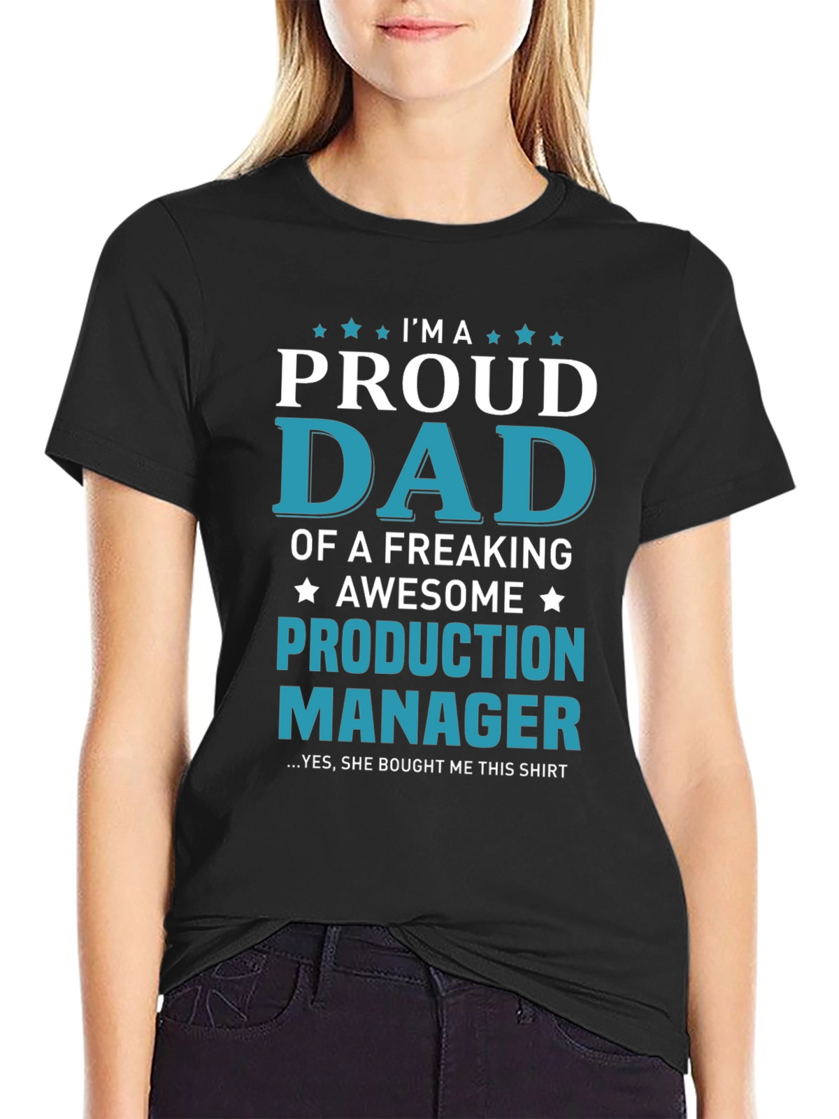 Proud Dad Production Manager Graphic Tee