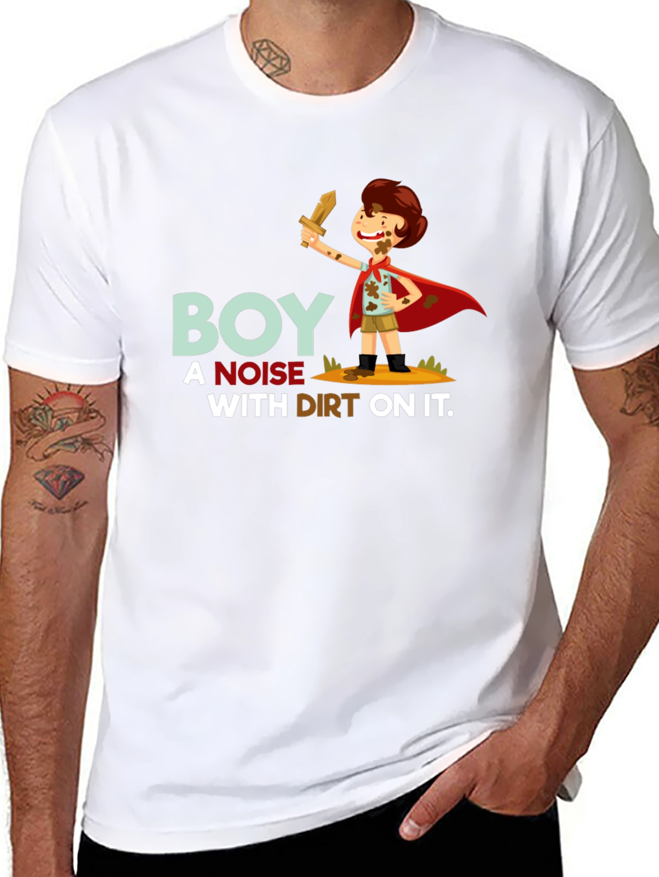 Boy a Noise With Dirt On It T-Shirt