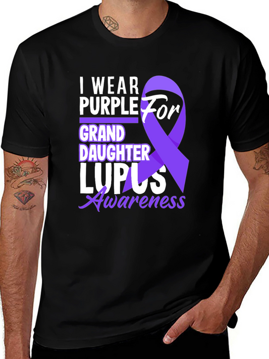 Purple Lupus Awareness Granddaughter T-Shirt