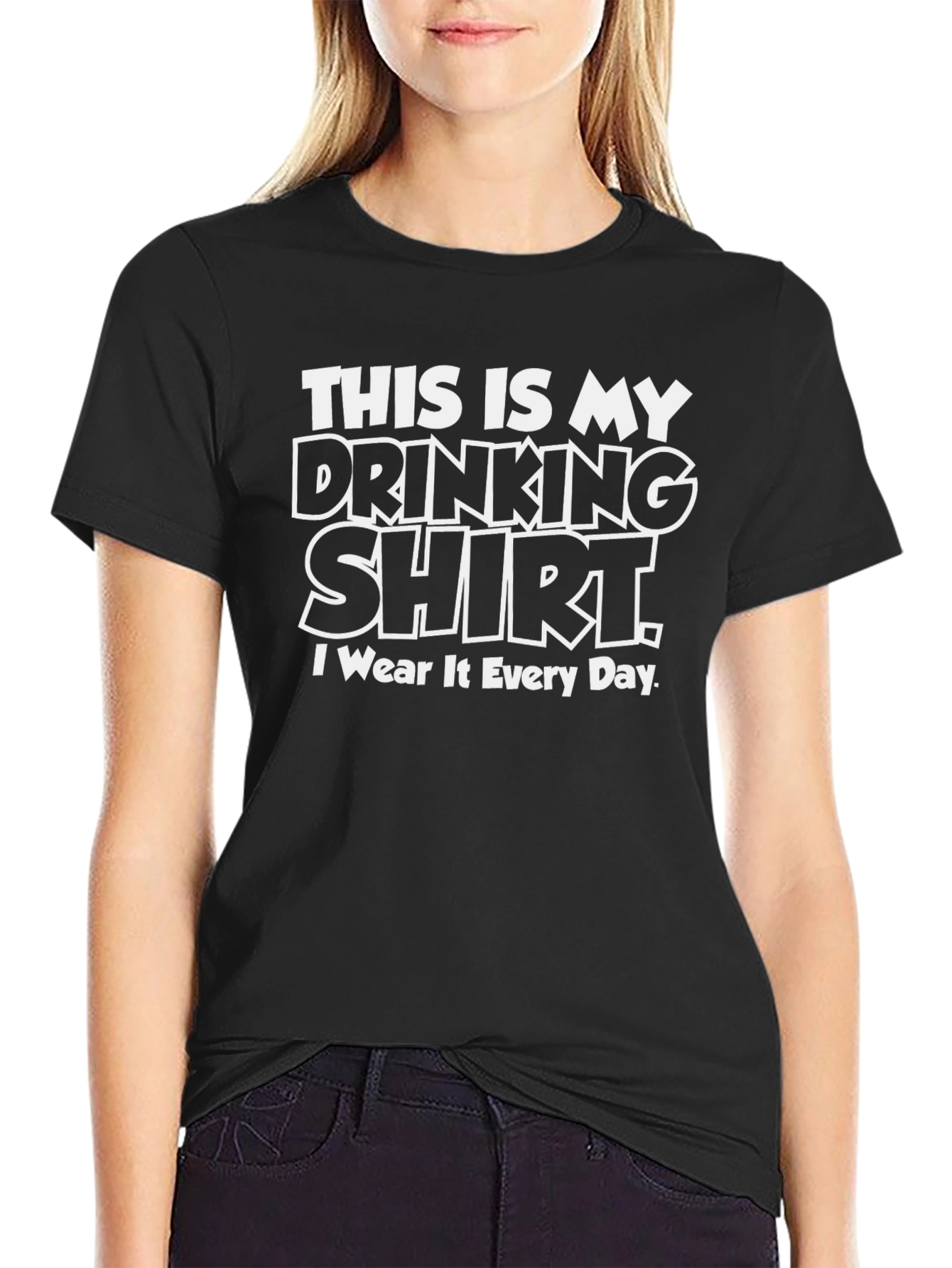 Drinking Shirt - Mens Black Graphic Tee