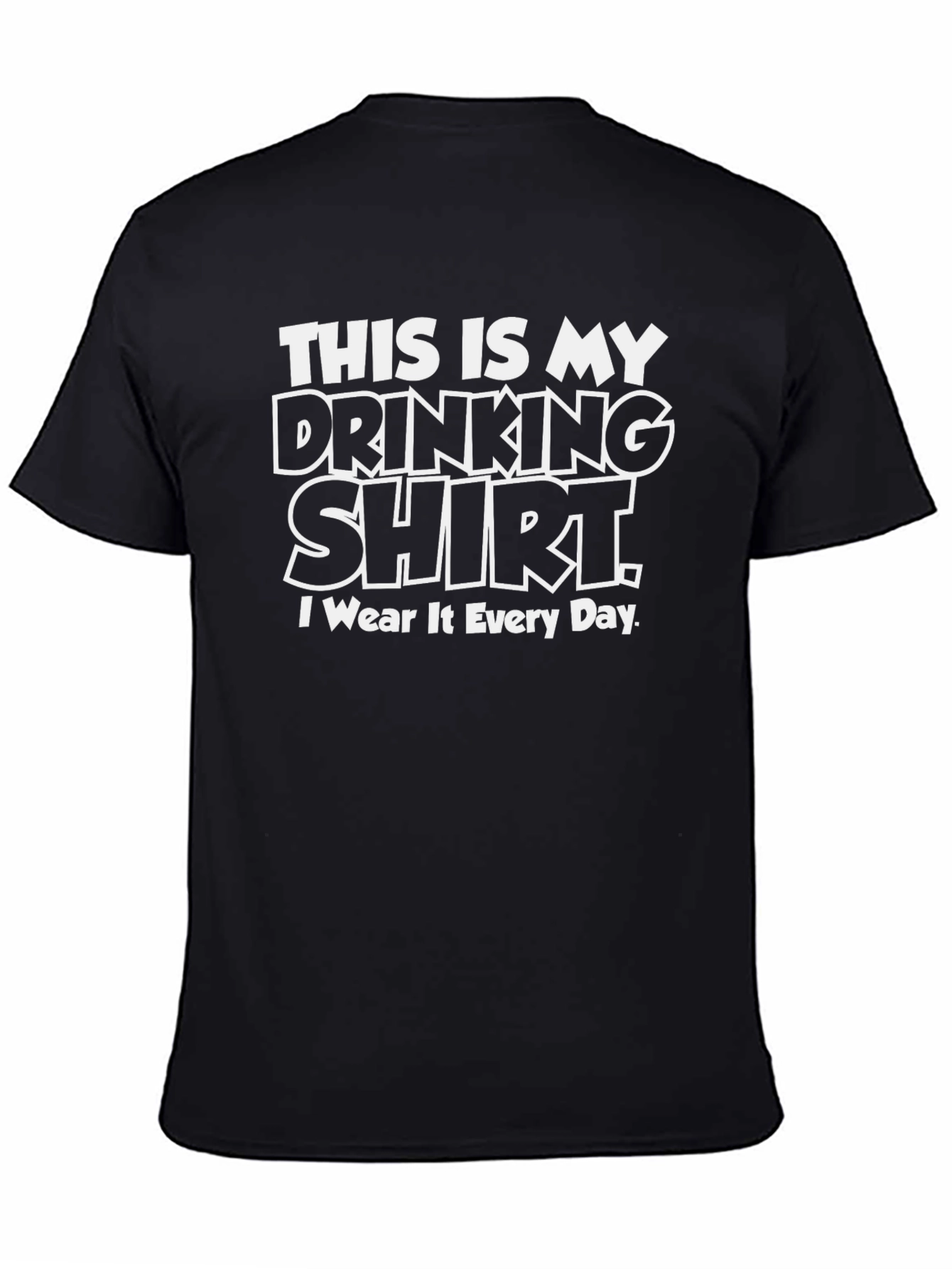 Drinking Shirt - Mens Black Graphic Tee