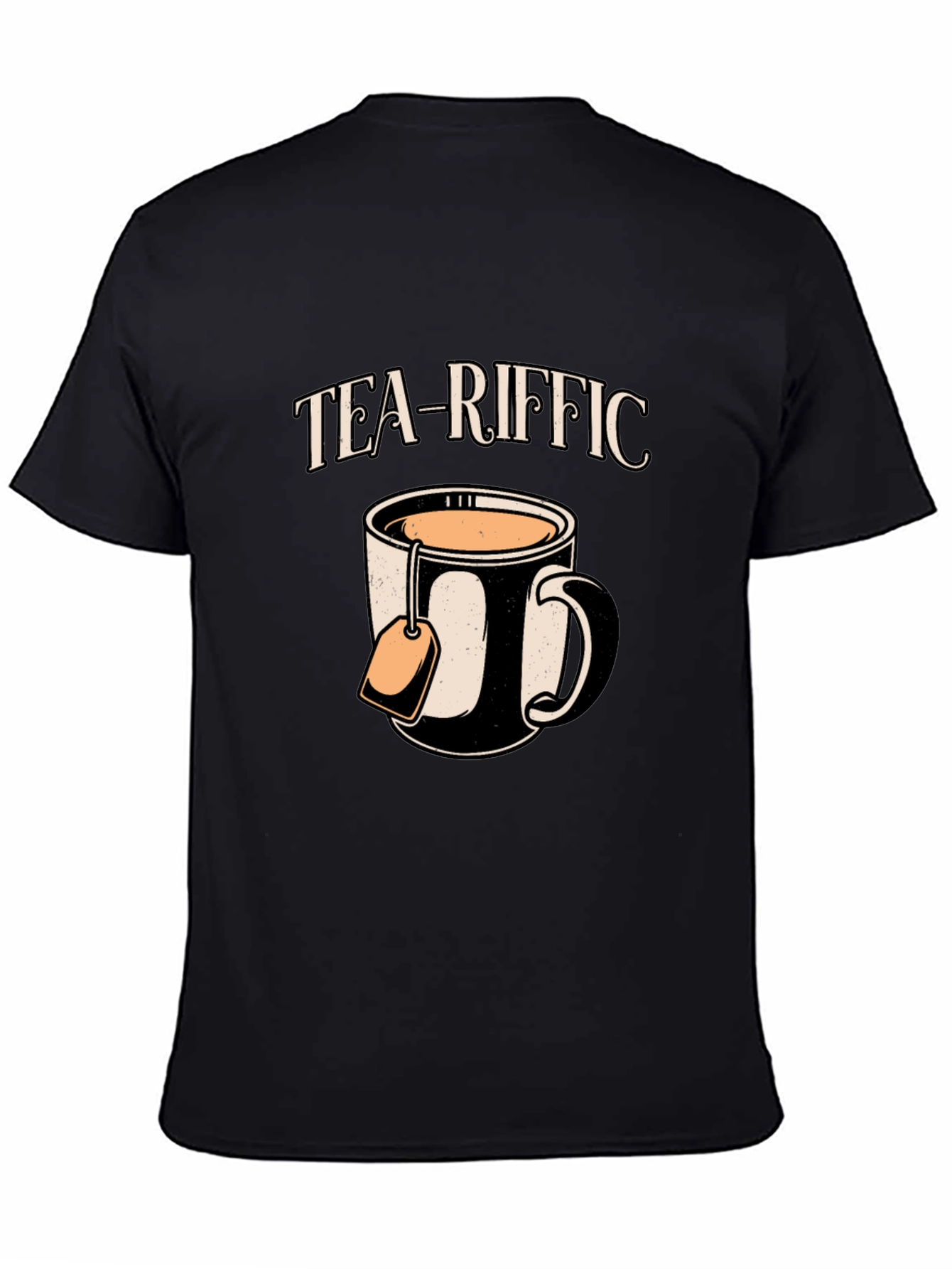 Tea-riffic Graphic Tee - Black Cotton T-Shirt