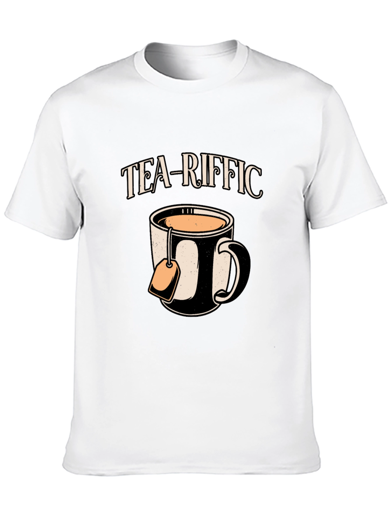 Tea-riffic Graphic Tee - Black Cotton T-Shirt