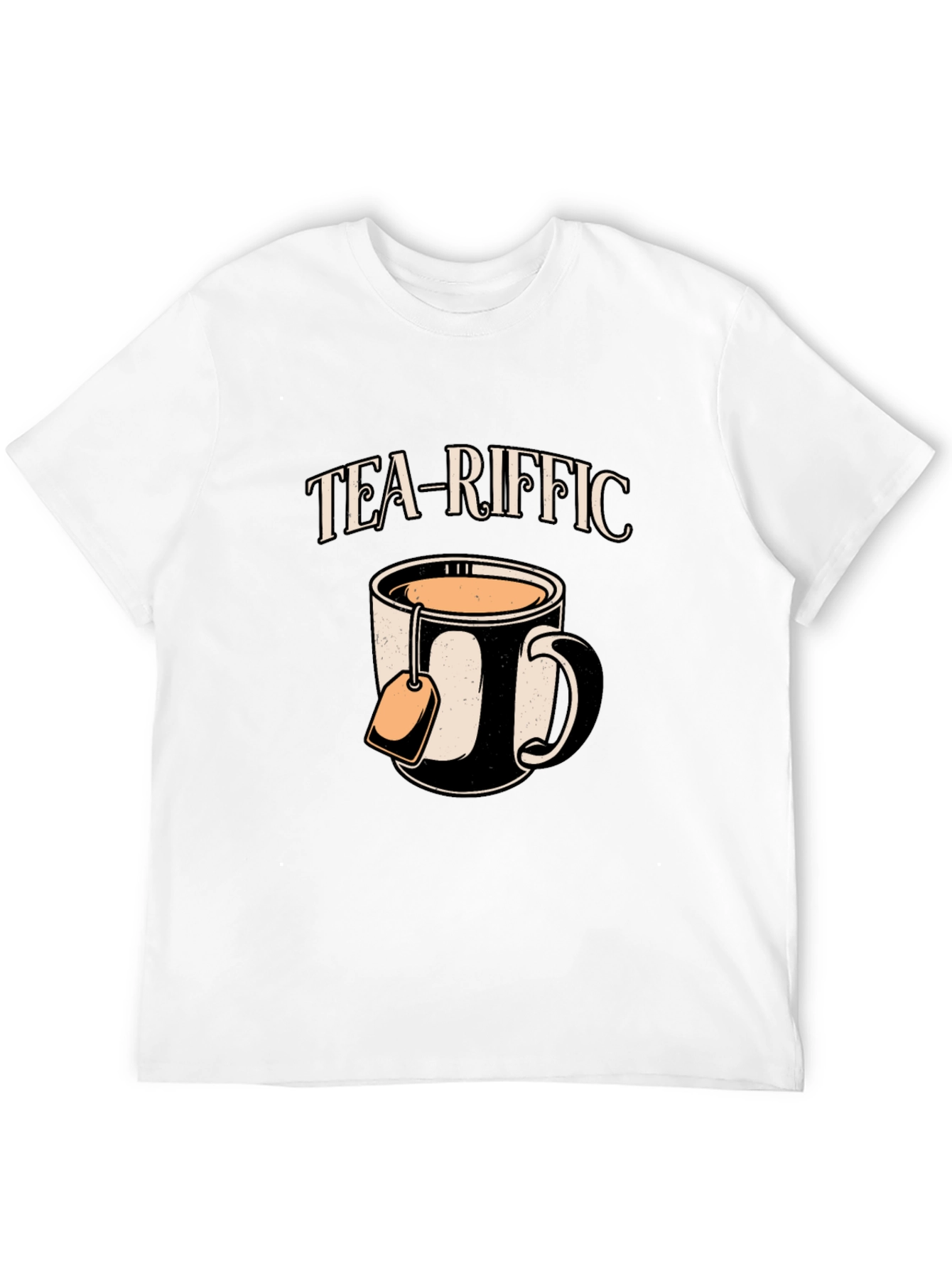 Tea-riffic Graphic Tee - Black Cotton T-Shirt