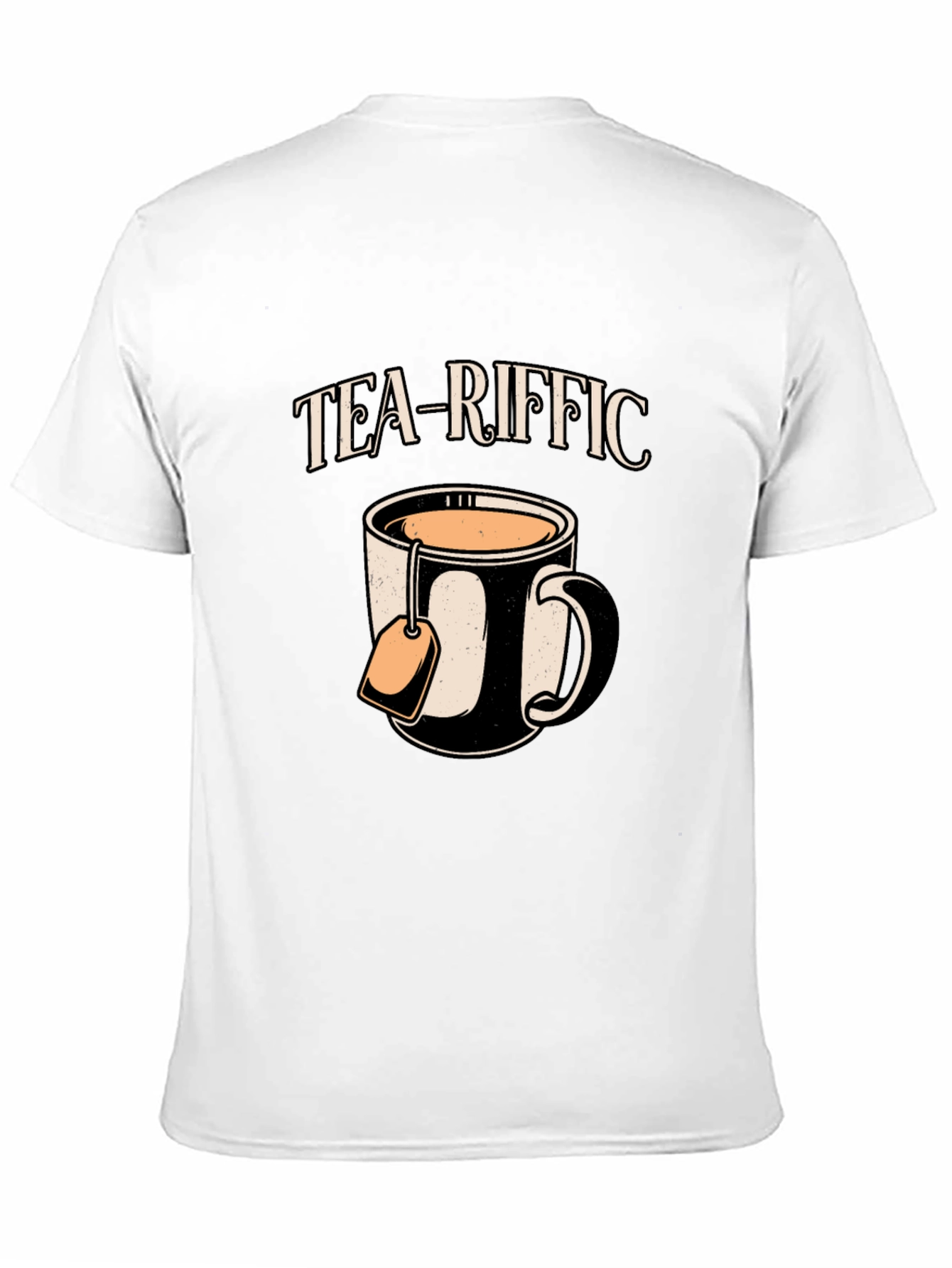 Tea-riffic Graphic Tee - Black Cotton T-Shirt