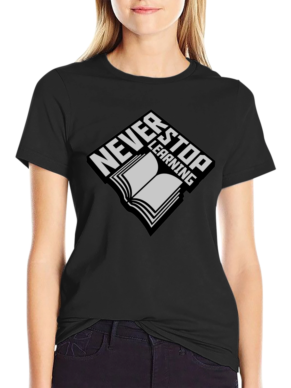 Never Stop Learning Graphic T-Shirt