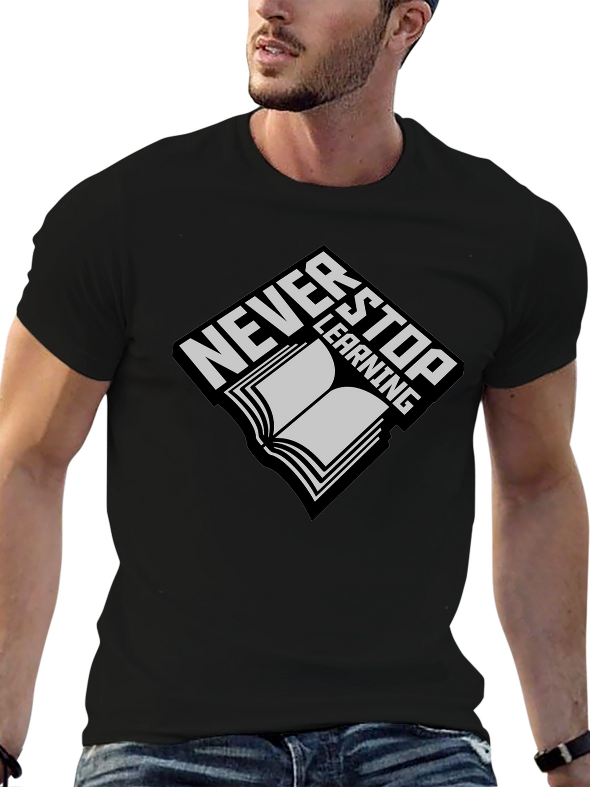Never Stop Learning Graphic T-Shirt