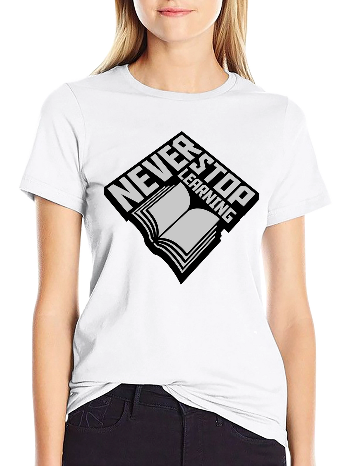 Never Stop Learning Graphic T-Shirt