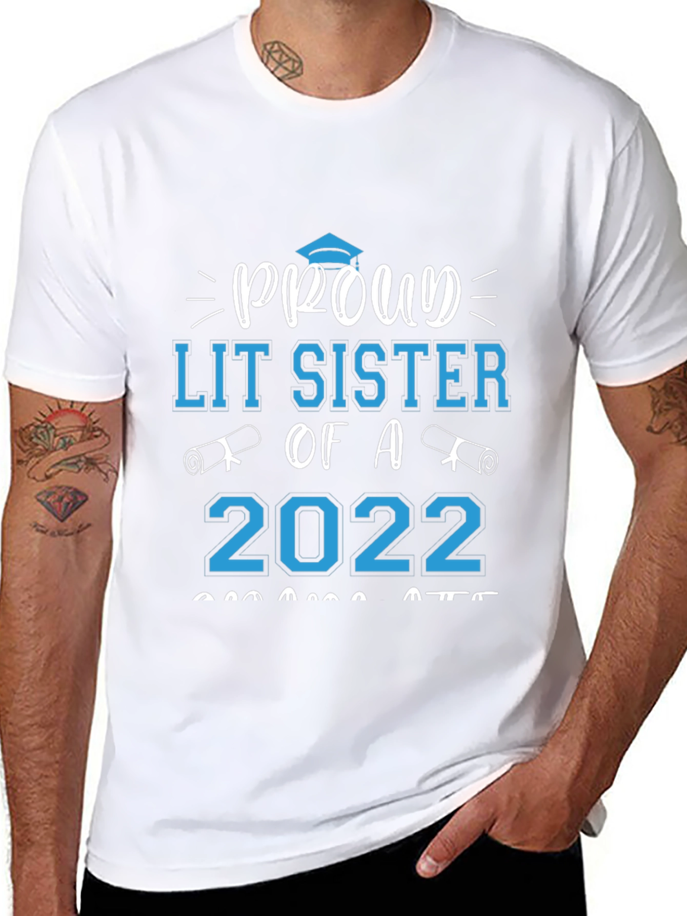 Proud Lit Sister of a 2022 Graduate T-Shirt