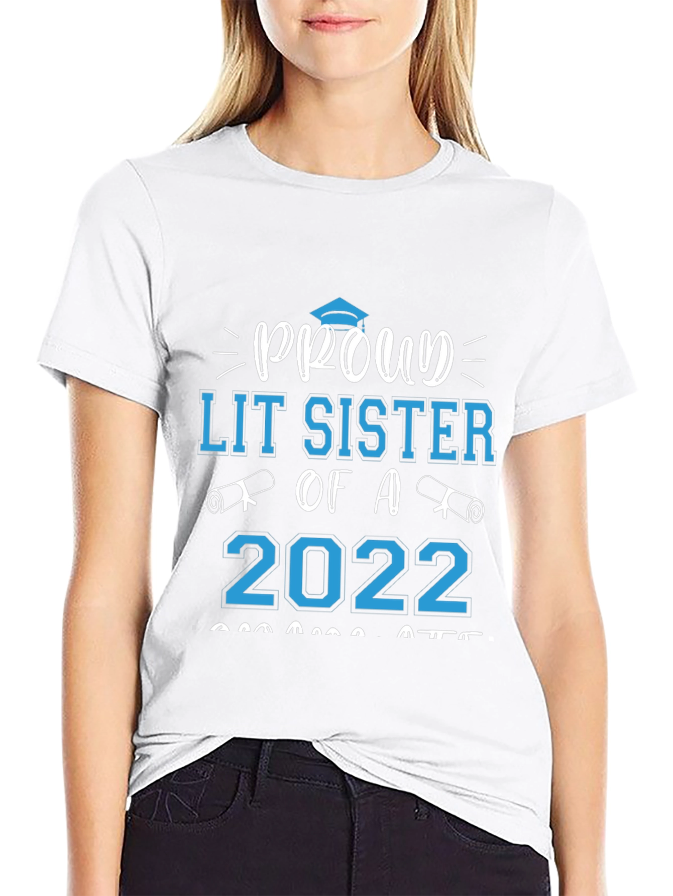 Proud Lit Sister of a 2022 Graduate T-Shirt