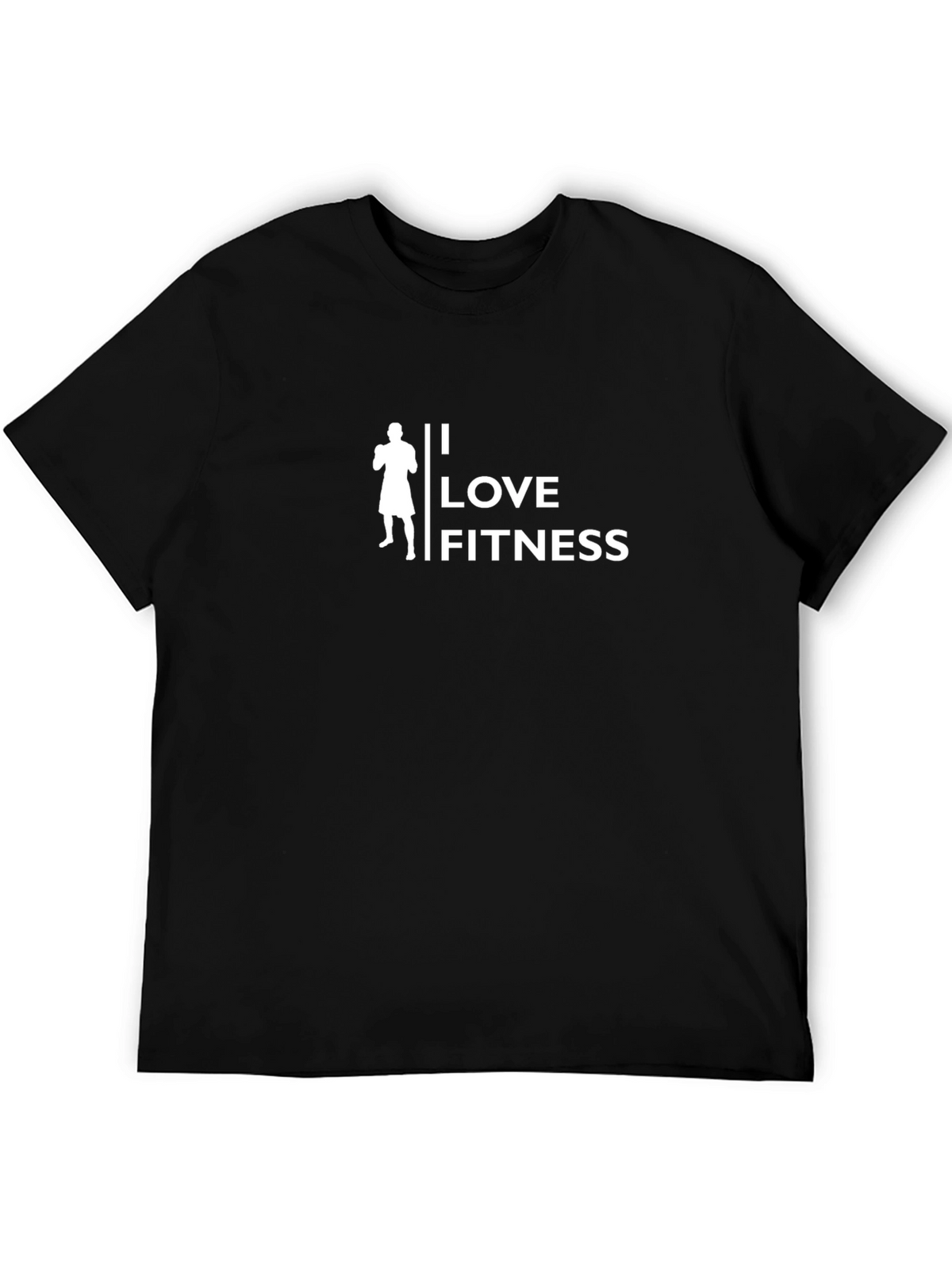 I Love Fitness T-Shirt - Black