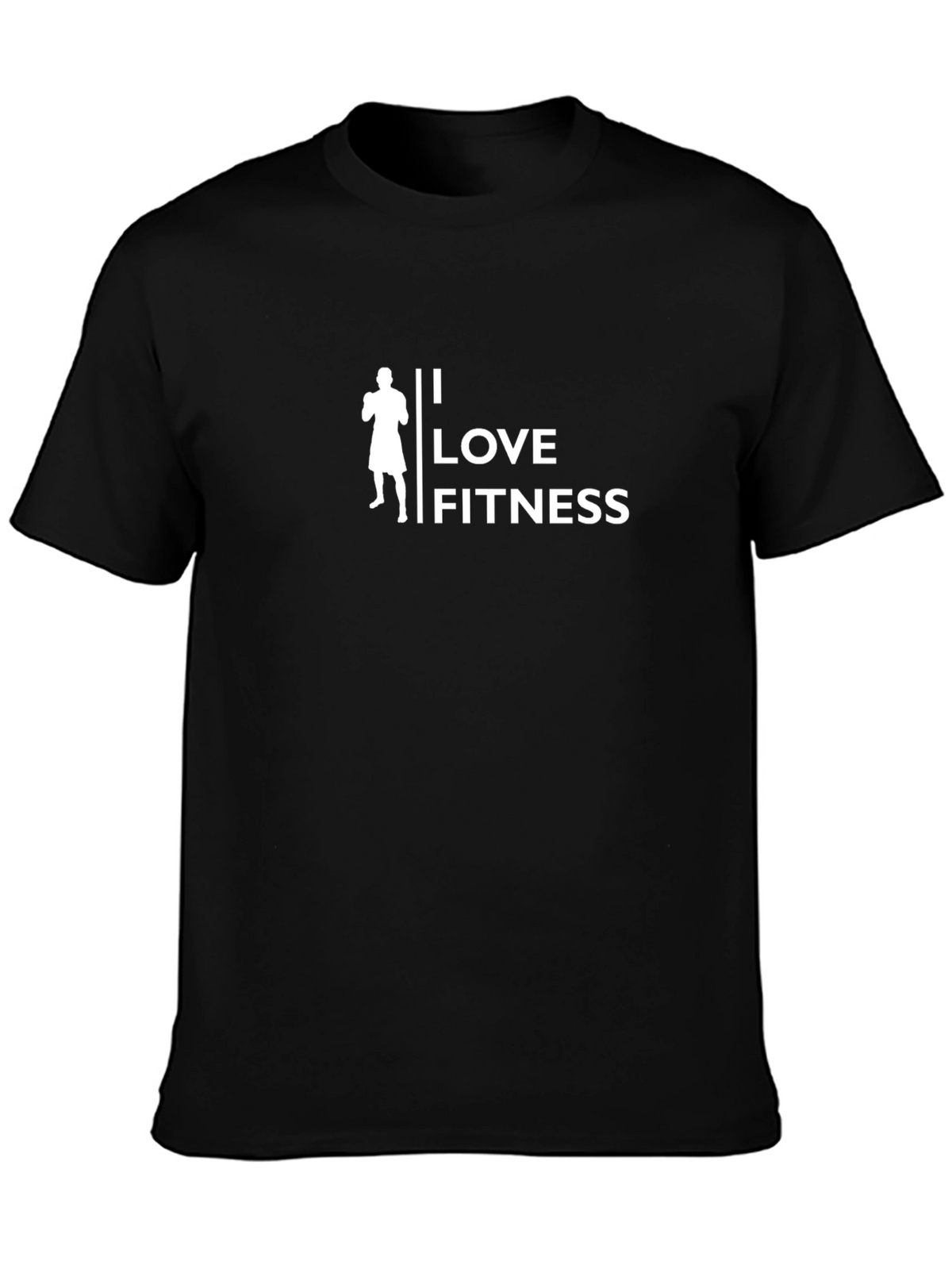 I Love Fitness T-Shirt - Black