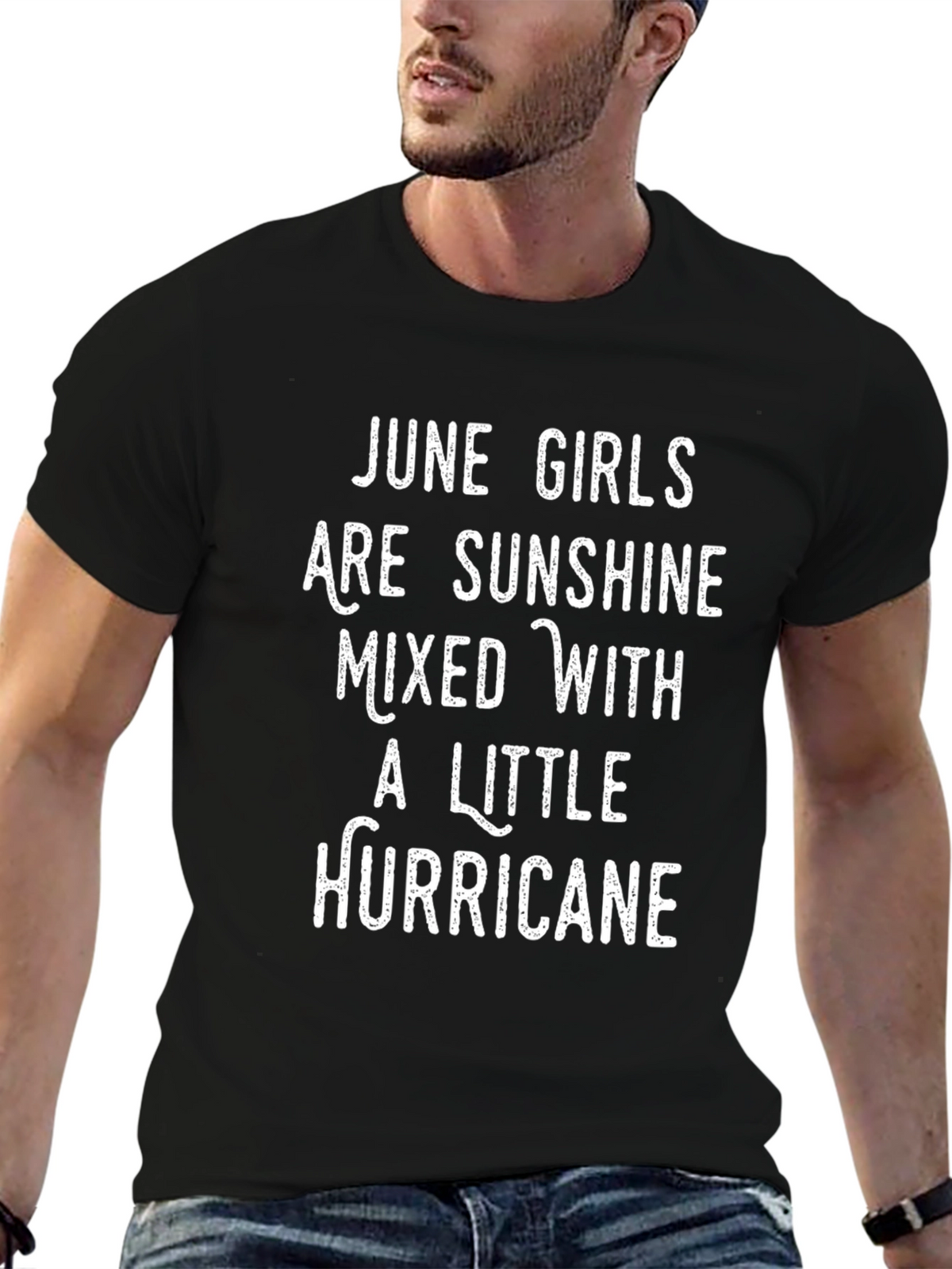 June Girls Sunshine Hurricane Black Tee