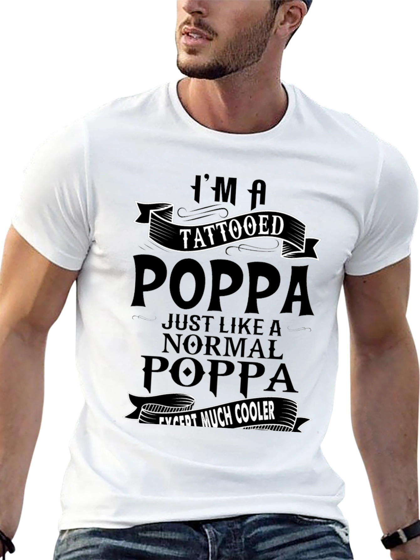 Tattooed Poppa T-Shirt - Cool Dad Tee