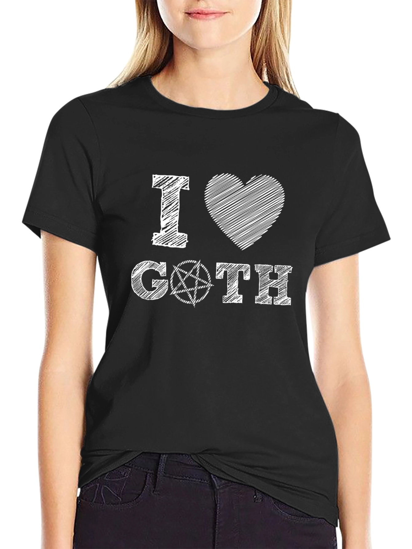 I Love Goth Black T-Shirt