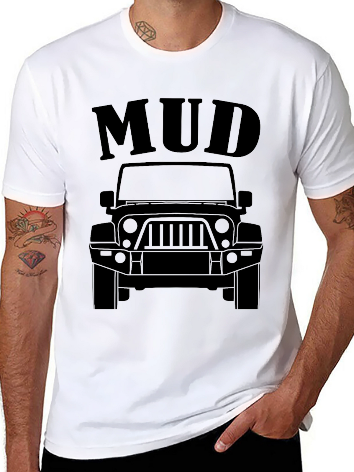 Mud Jeep Graphic Tee - Black