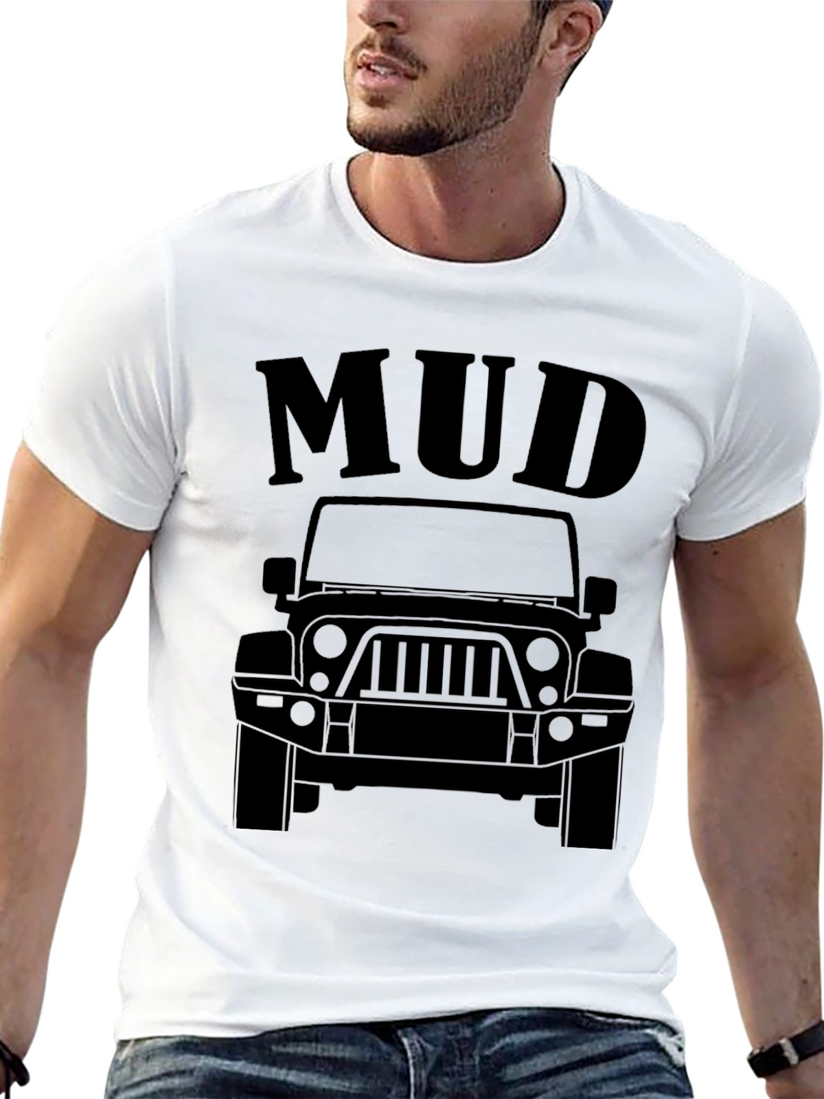 Mud Jeep Graphic Tee - Black