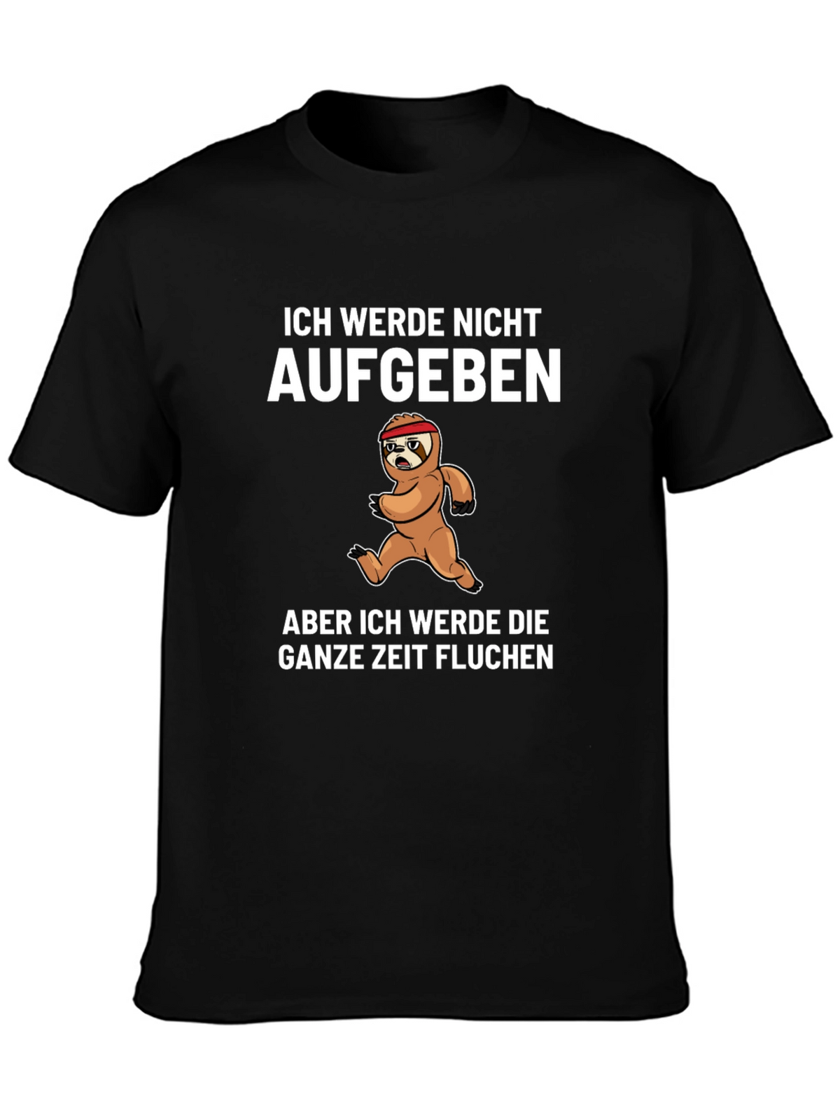 Funny Sloth Running T-Shirt - I Will Curse