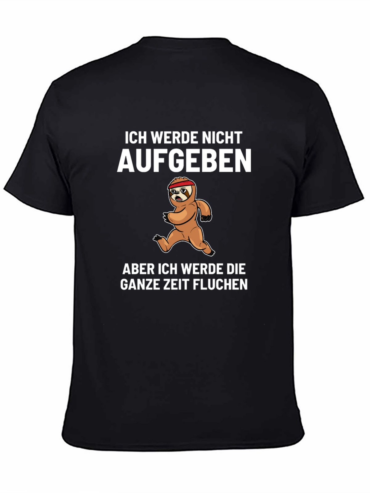 Funny Sloth Running T-Shirt - I Will Curse