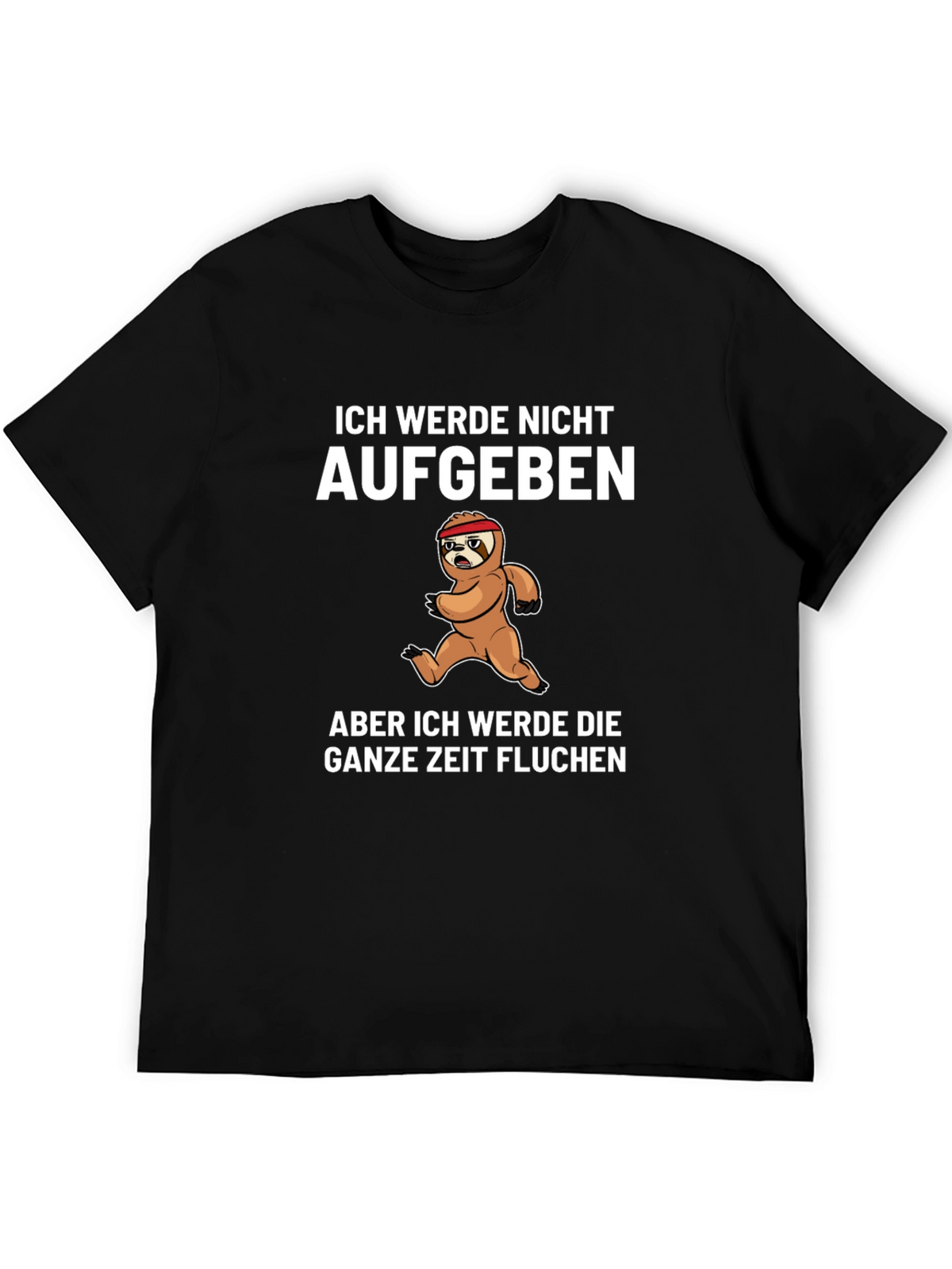 Funny Sloth Running T-Shirt - I Will Curse