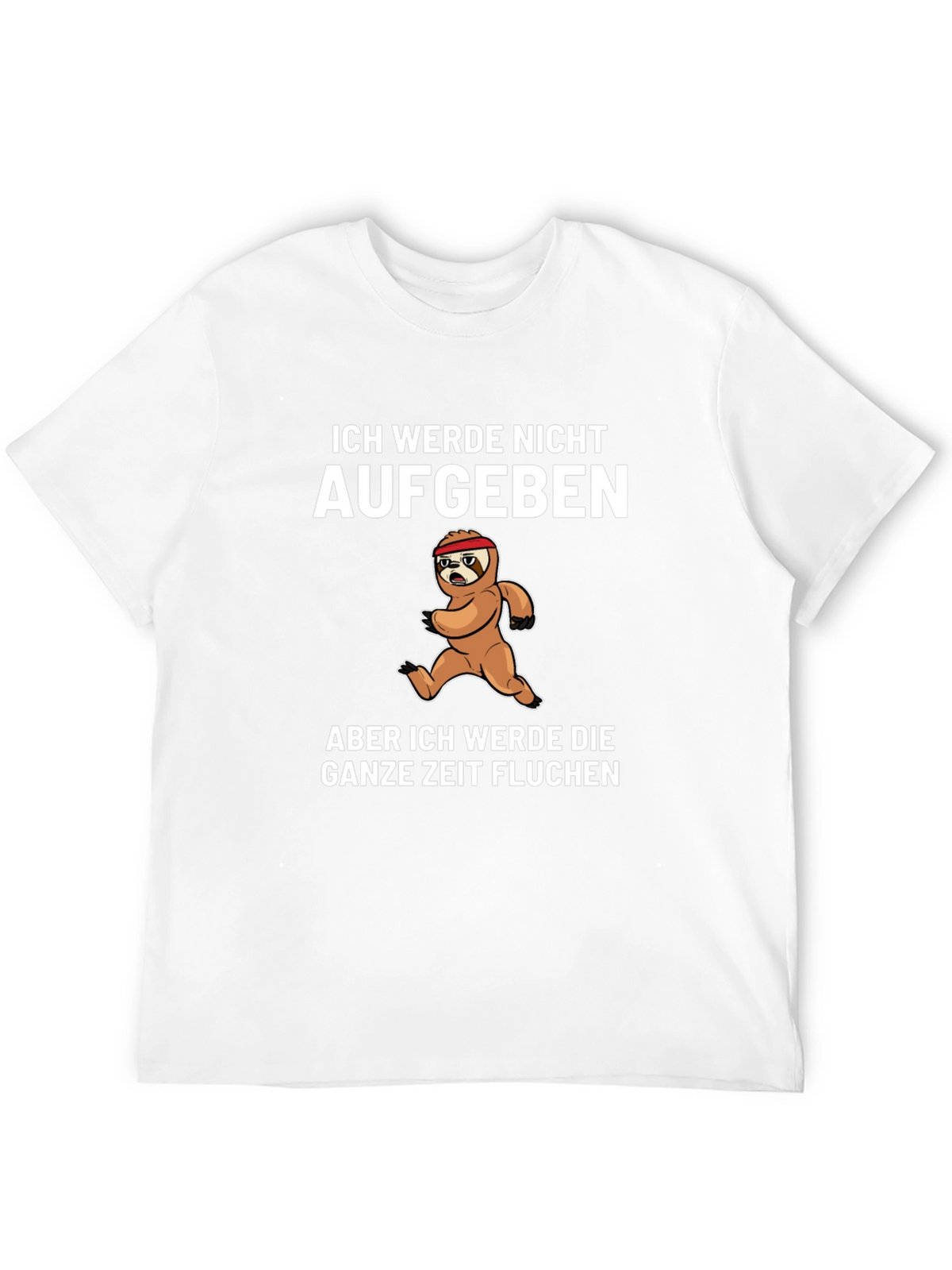Funny Sloth Running T-Shirt - I Will Curse