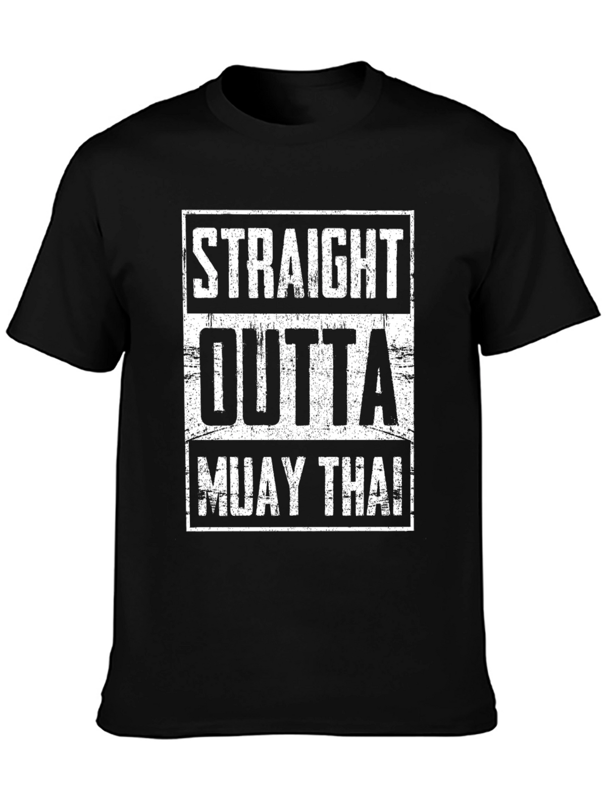 Straight Outta Muay Thai Black T-Shirt