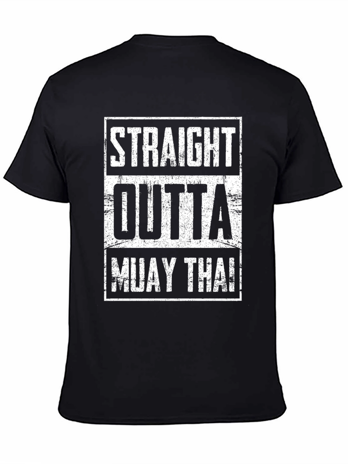 Straight Outta Muay Thai Black T-Shirt