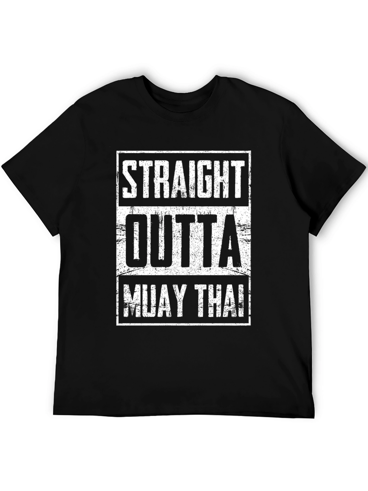 Straight Outta Muay Thai Black T-Shirt