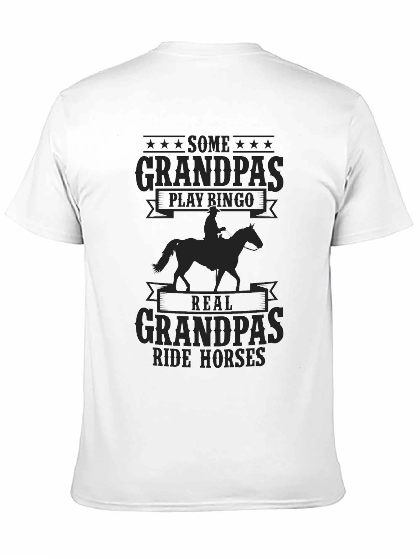 Real Grandpas Ride Horses Graphic T-Shirt