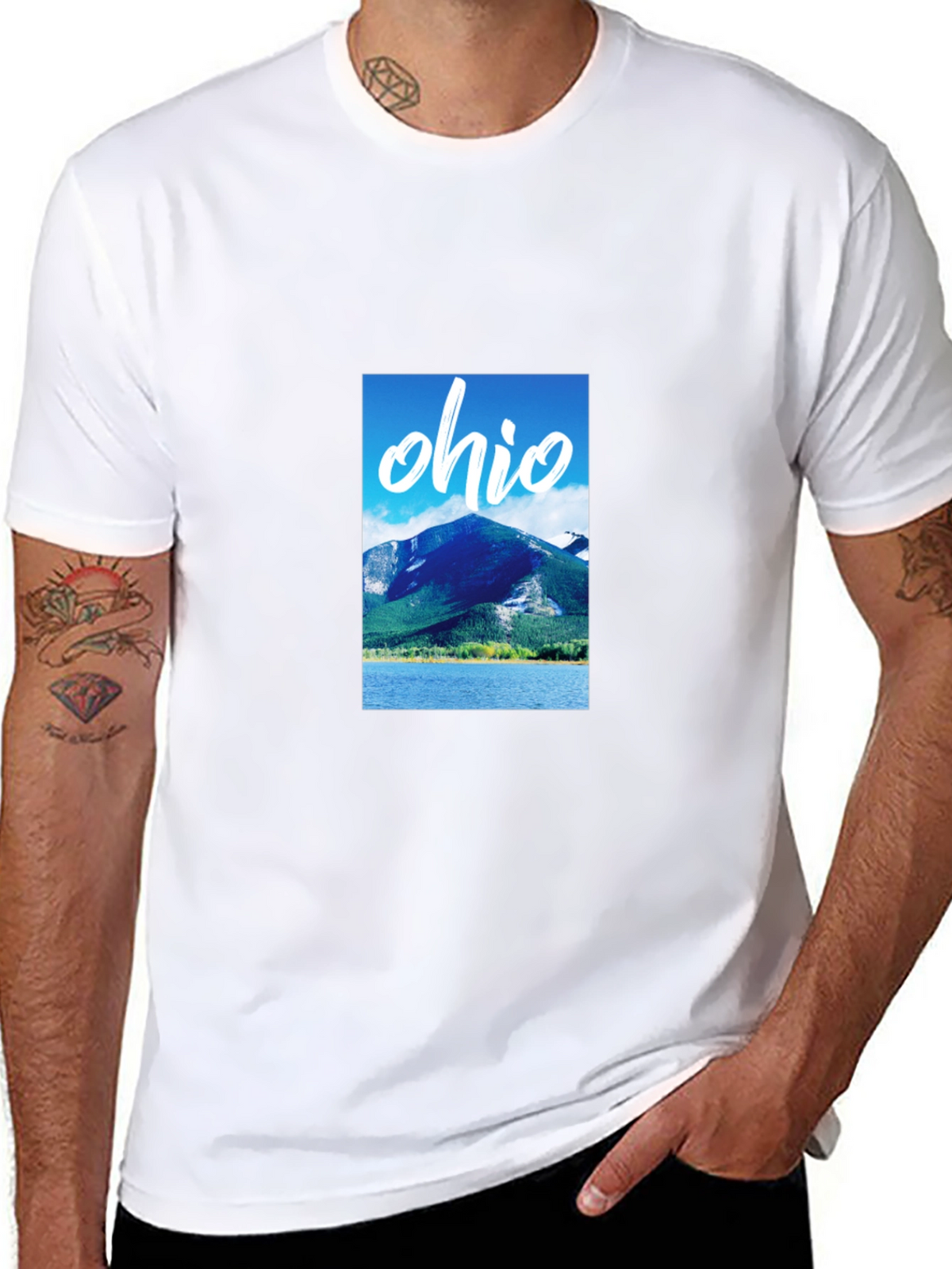 Ohio Mountain Graphic Black T-Shirt